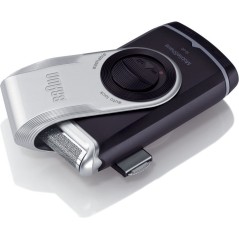 BRAUN M-90 Dark Blue/Silver Shaver - Precision Grooming for a Perfect Finish!